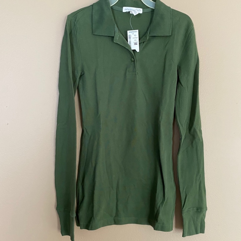 NWT Aeropostale long sleeve polo